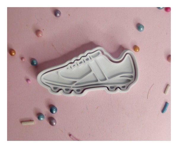 Producto - Cortante 3D con sello botin de fútbol