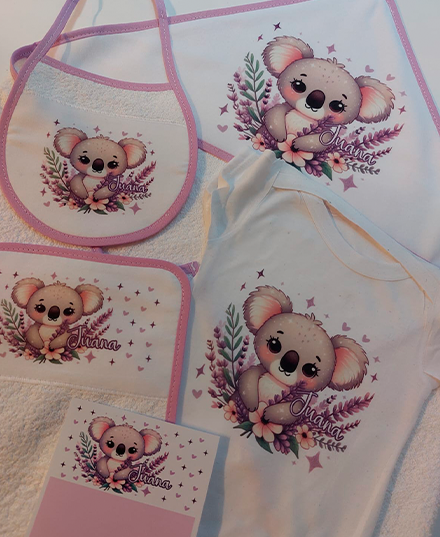 Producto - Box nacimiento "Hola mundo" Koala Violeta
