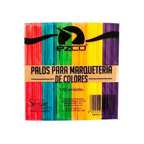 Producto - PALITOS DE HELADOS COLOR BOLSA X50 UNIDADES EZCO