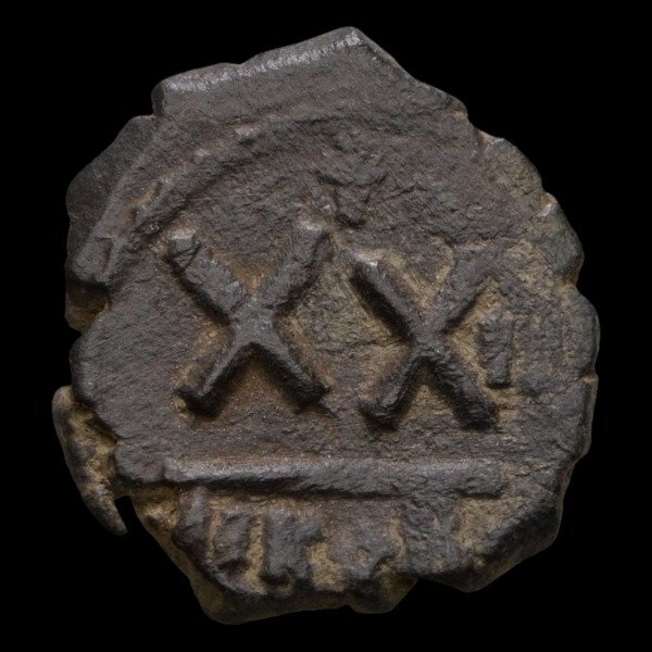 Producto - Imperio Bizantino. Focas (602 - 610 DC) 1/2 Folis. Nicomedia