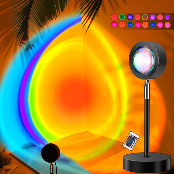 Producto - LAMPARA VELADOR LED SUNSET ARCO IRIS