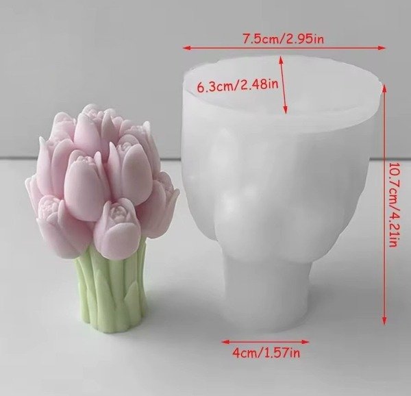 Producto - Molde Tulipan Grande 3414