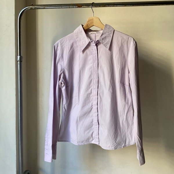 Producto - Camisa Mango color lila talle M