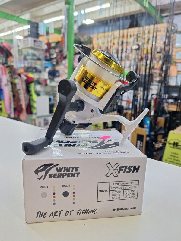 Producto - Reel frontal Xfish White Serpent