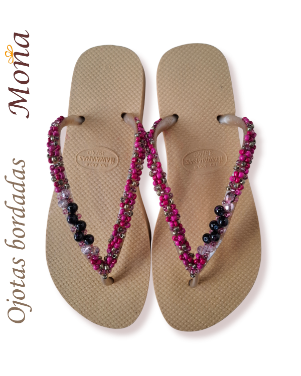 Producto - Ojotas bordadas