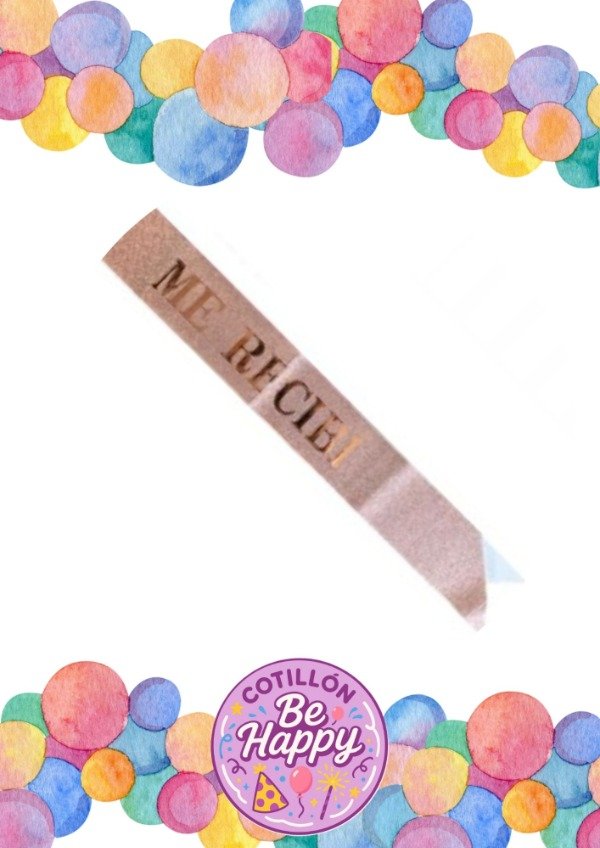 Producto - BANDA ROSADA - ME RECIBI