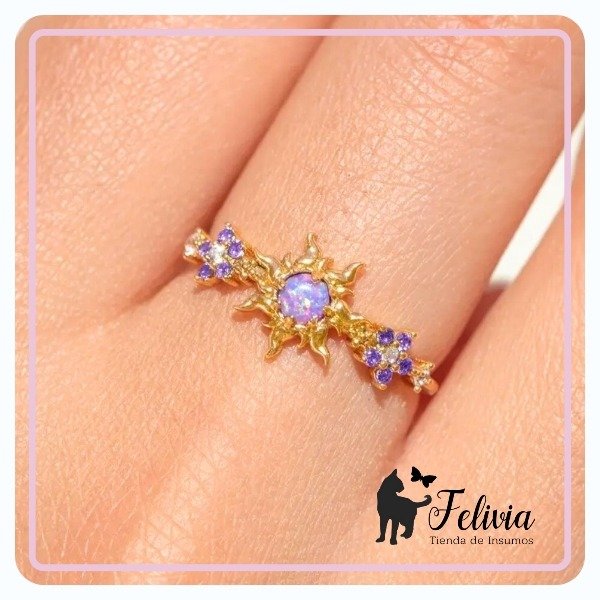 Producto - Anillo Sol Ópalo Violeta