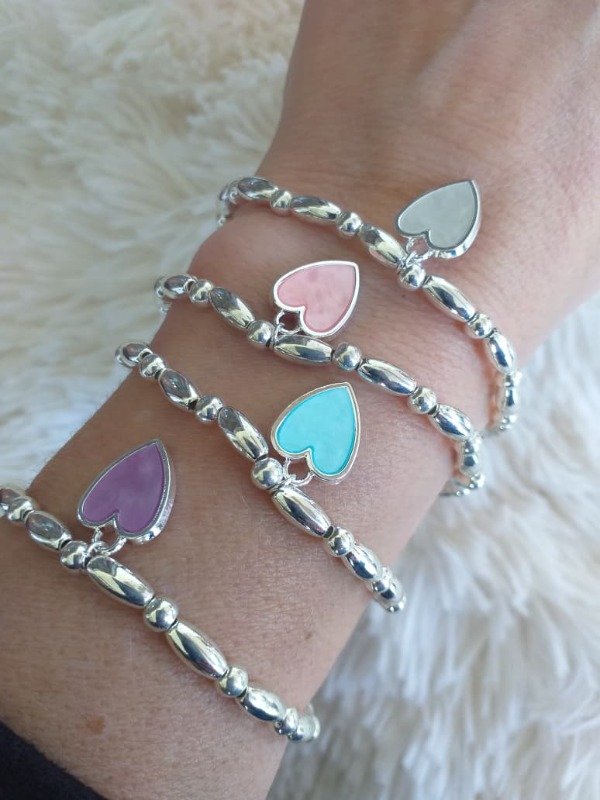 Producto - ABP0088 Pulsera Inflada Corazón Color