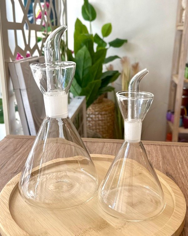 Producto - ACEITERO/VINAGRERO CONICO DE VIDRIO