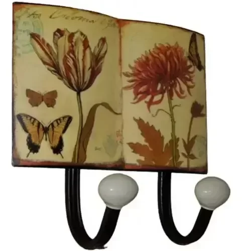 Producto - Perchero De Pared De Chapa 2 Perchas Largo 21 Cm (988)