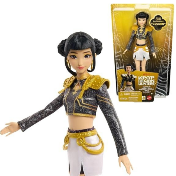 Producto - Kpop Demon Hunters Huntrix Zoey Golden Con Sonido Mattel - 0