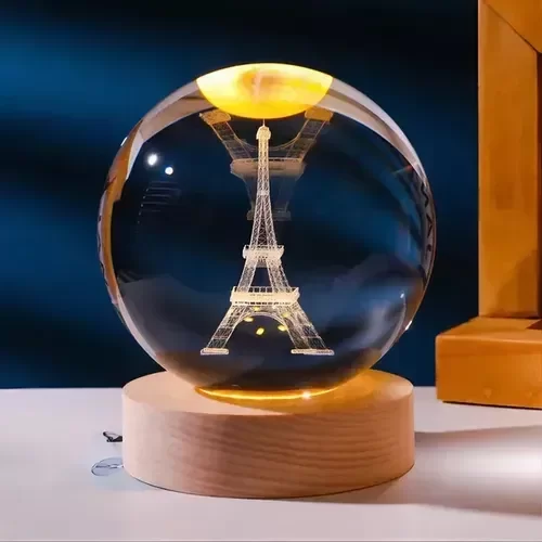 Producto - Esfera de cristal led 3D 9cm