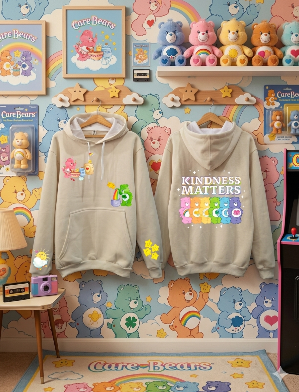 Producto - Buzo Canguro Algodon Care Bears Hueso