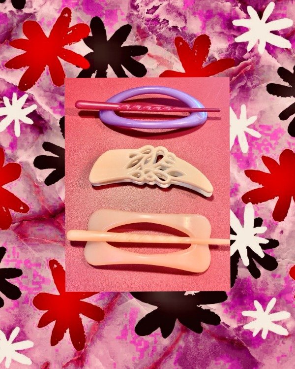 Producto - Mix de ganchos vintage colores varios x3u.