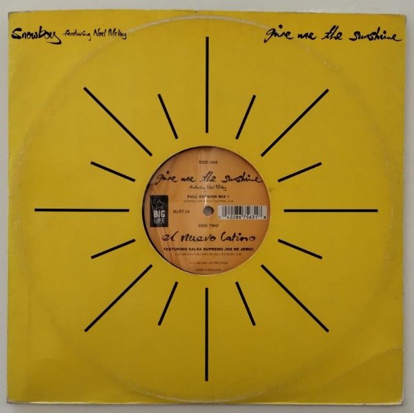 Producto - SNOWBOY Feat Noel McKOY Give Me The Sunshine Vinilo 12 UK 1991 Downtempo
