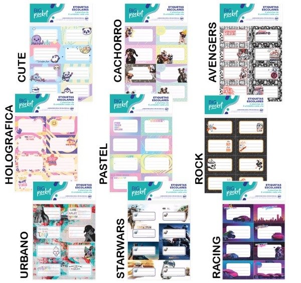 Producto - ETIQUETA BIG LIFE FANTASIA x16u.