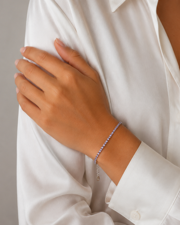 Producto - Pulsera Sin-Fin con Zircones engarzados (colores varios) - 4