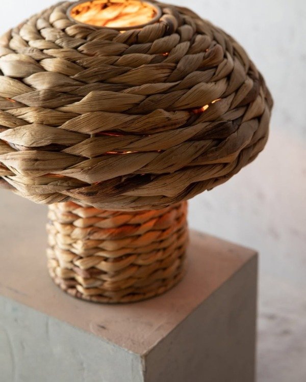 Producto - LAMPARA DE MESA  NATURAL 24X21 CM - 0