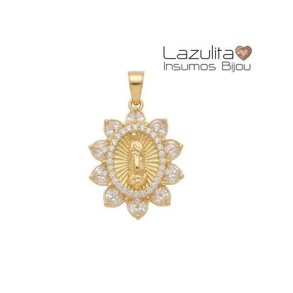 Producto - MEDALLA VIRGEN LUPE OVAL ACERO (M2)