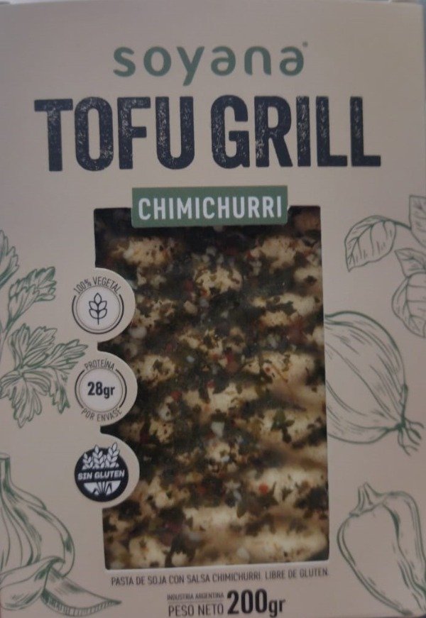 Producto - SOYANA TOFU GRILL CHIMICHURRI 200gs