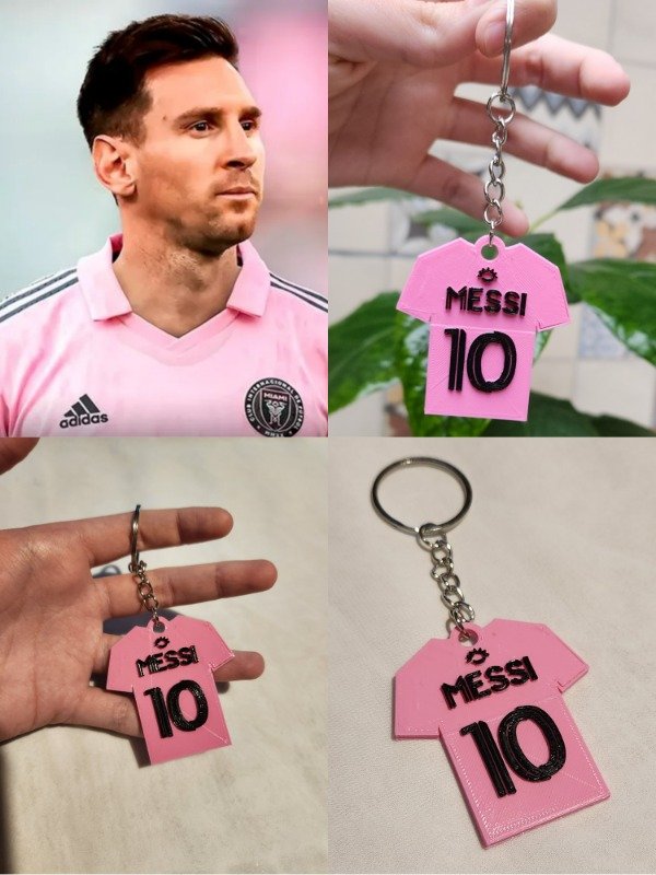 Llavero Messi camiseta Inter Miami