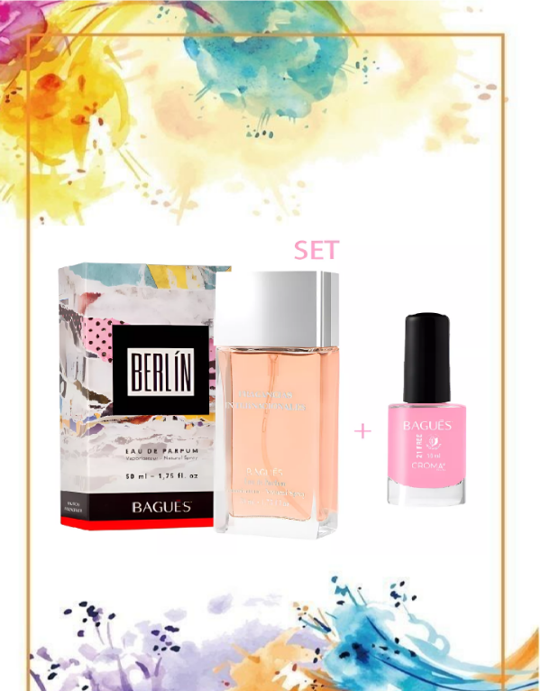 Producto - Perfume Set Berlin Eau De Parfum + Esmalte 21 Free Bagues Fem