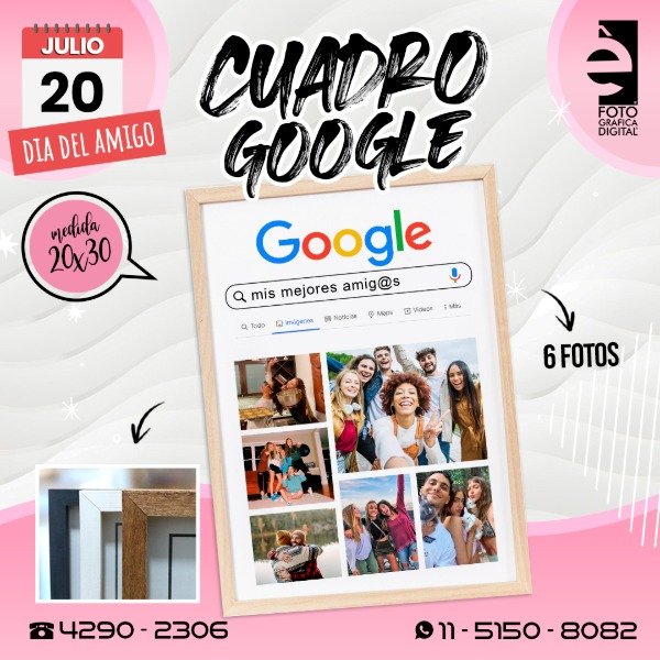 Producto - Cuadro GOOGLE / día del amigo