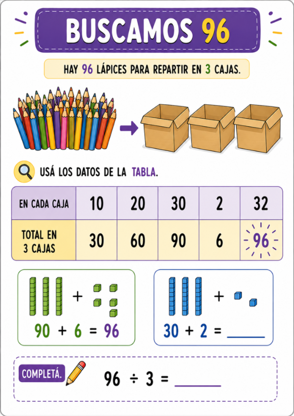 Producto - REPARTIMOS CON TABLAS: Divisiones exactas con apoyo visual - 13