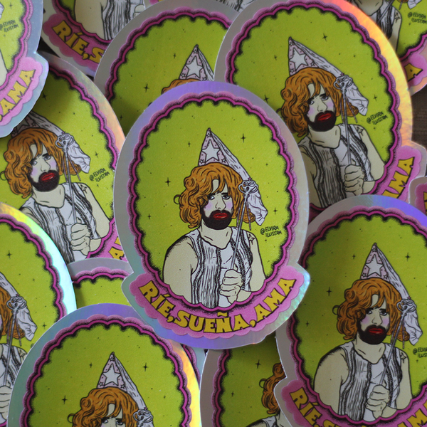 Producto - Sticker LEYLA - Rie, sueña, ama