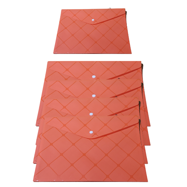 Producto - Sobre Plastico A4 Con Boton Estampado Rombos - 5