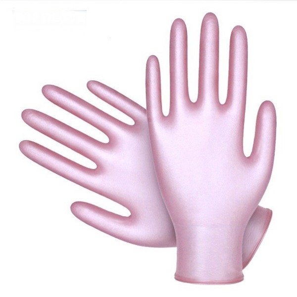 Producto - Guantes de nitrilo Rosa perlado - 1
