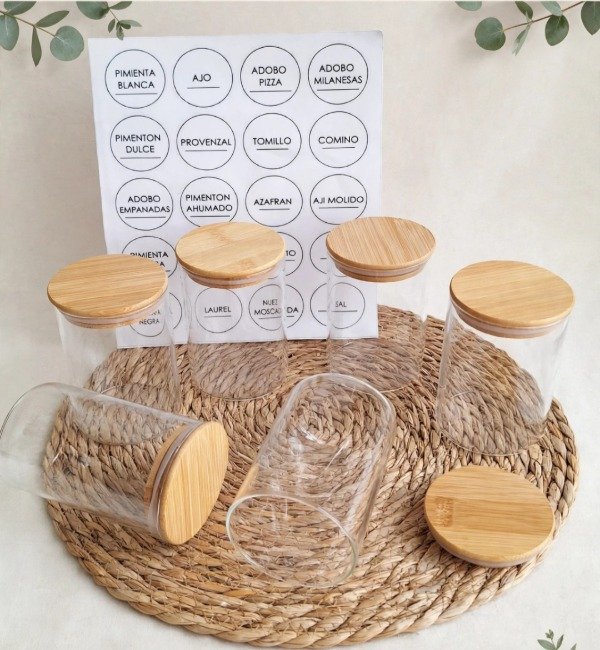 Producto - Combo especiero de 6 frascos
