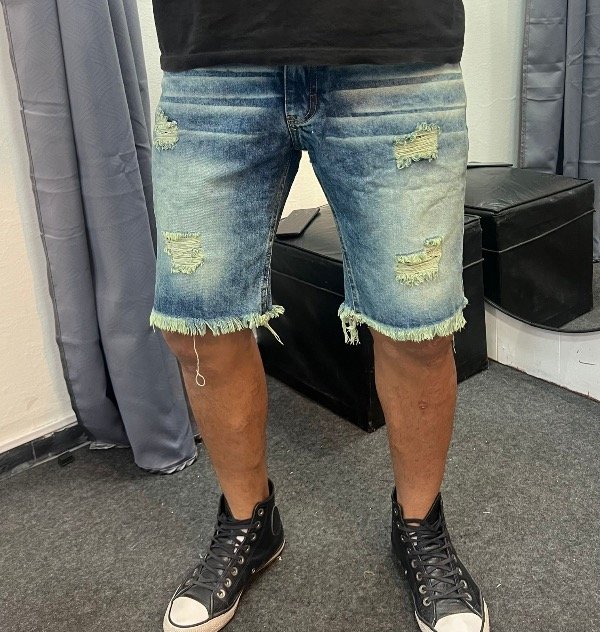 Producto - Bermuda oxido con roturas import