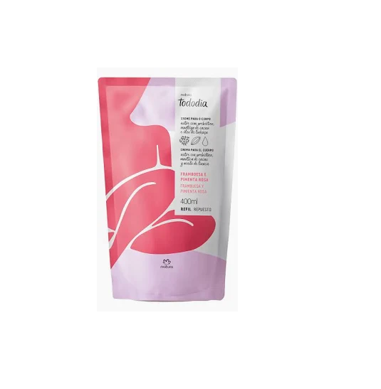 Producto - Repuesto Crema Nutritiva Tododia Frambuesa y Pimienta Rosa 400 ml