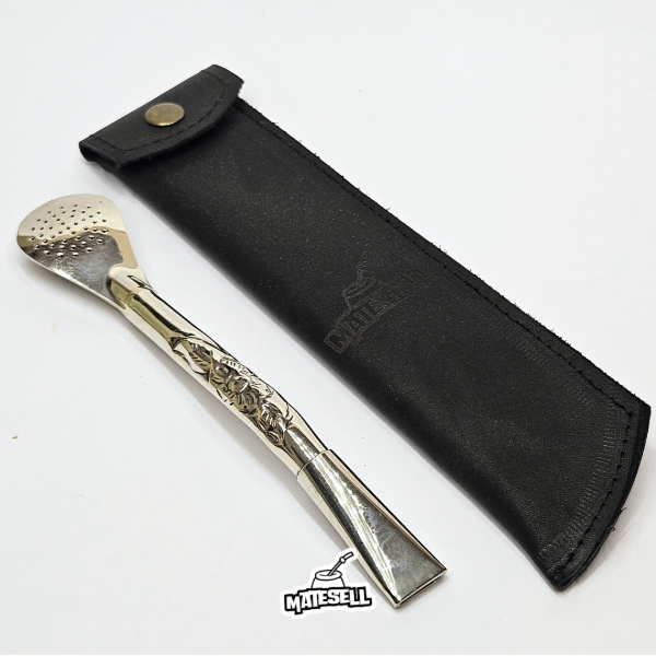 Producto - BOMBILLON CURVO URUGUAYO CINCELADO - Alpaca