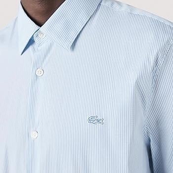 Producto - Camisa lacoste Rayada De Algodón Elastizado Al Cuerpo