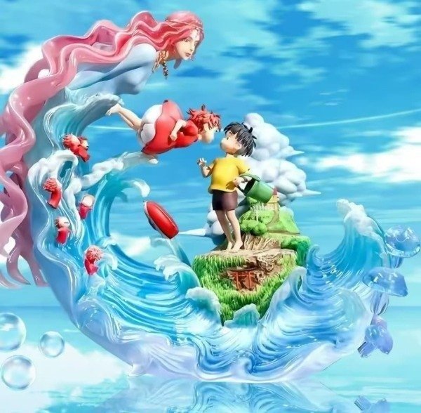 Producto - Figura Diorama Ghibli Ponyo 35 cm
