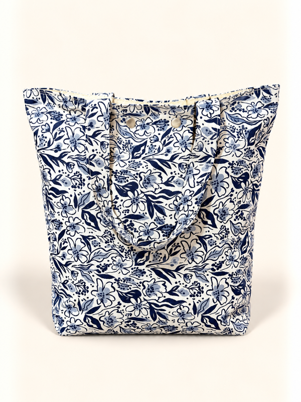 Producto - Bolso flores azules
