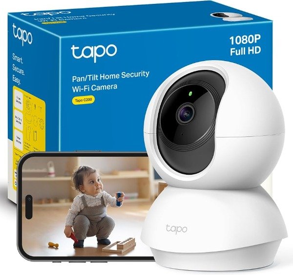 Producto - Cámara de Seguridad TP-Link Tapo Smart C200 con Resolución 2Mp vision nocturna