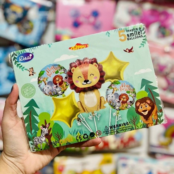Producto - Set de globos LEÓN 5 pcs
