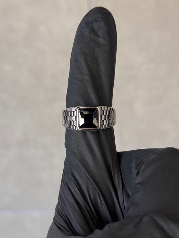 Producto - ANILLO PIEDRA RELIEVE PLATA