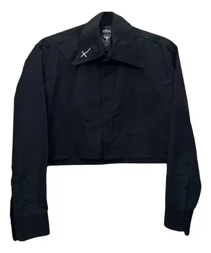 Producto - Camisa Bordada Crop Top Satana