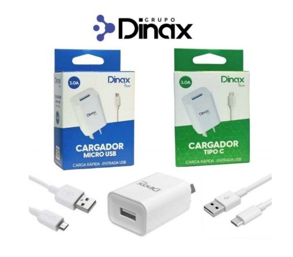 Producto - Cargador Dinax 3.0A "Tipo C" en caja