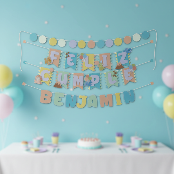 Producto - BANDERINES DINOSAURIOS (Mod.2)