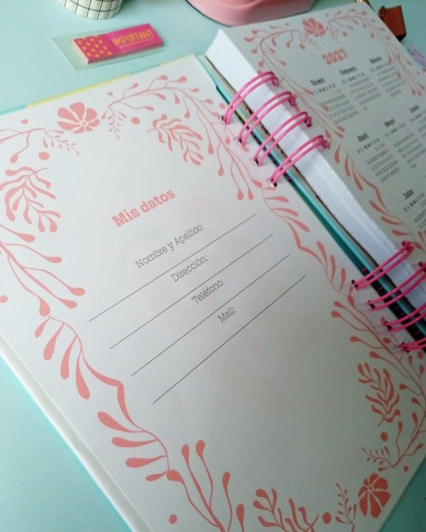 Producto - Agenda dos días Aura - 2