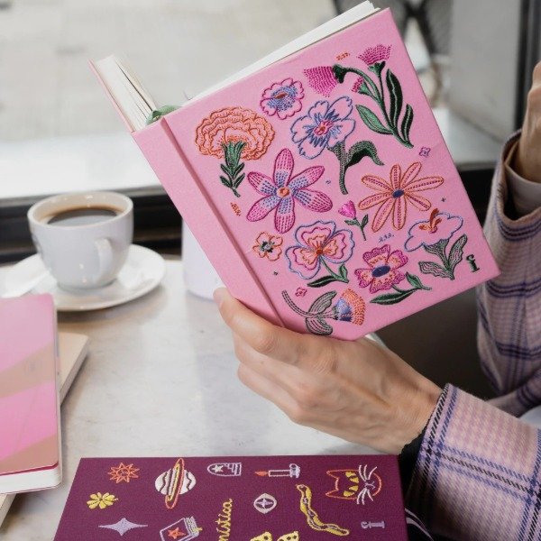 Producto - Cuaderno de Tela Bordado 128 Hojas - 3