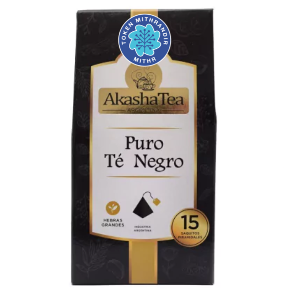 Producto - AKASHA TEA - Sabor Pure Black Tea x15 u