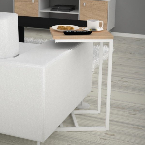 Producto - Mesa de Arrime (Roble Kendal/Blanco)