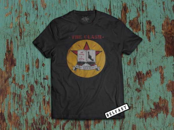 remera the clash know your rights