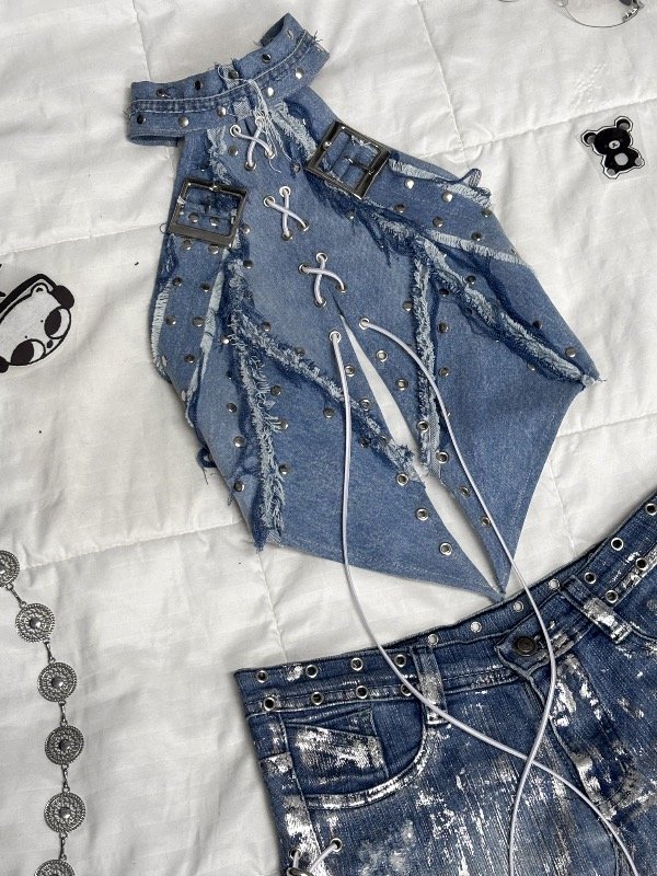 Producto - Denim Top - Light Blue